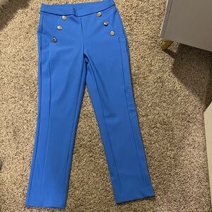 Jules & Leopold Blue Pants with Gold Buttons